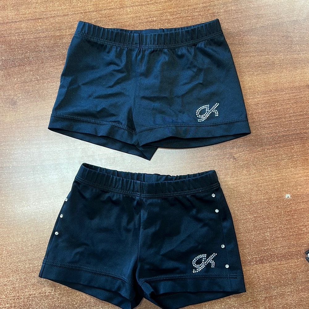 2 pairs GK Gymnastics shorts